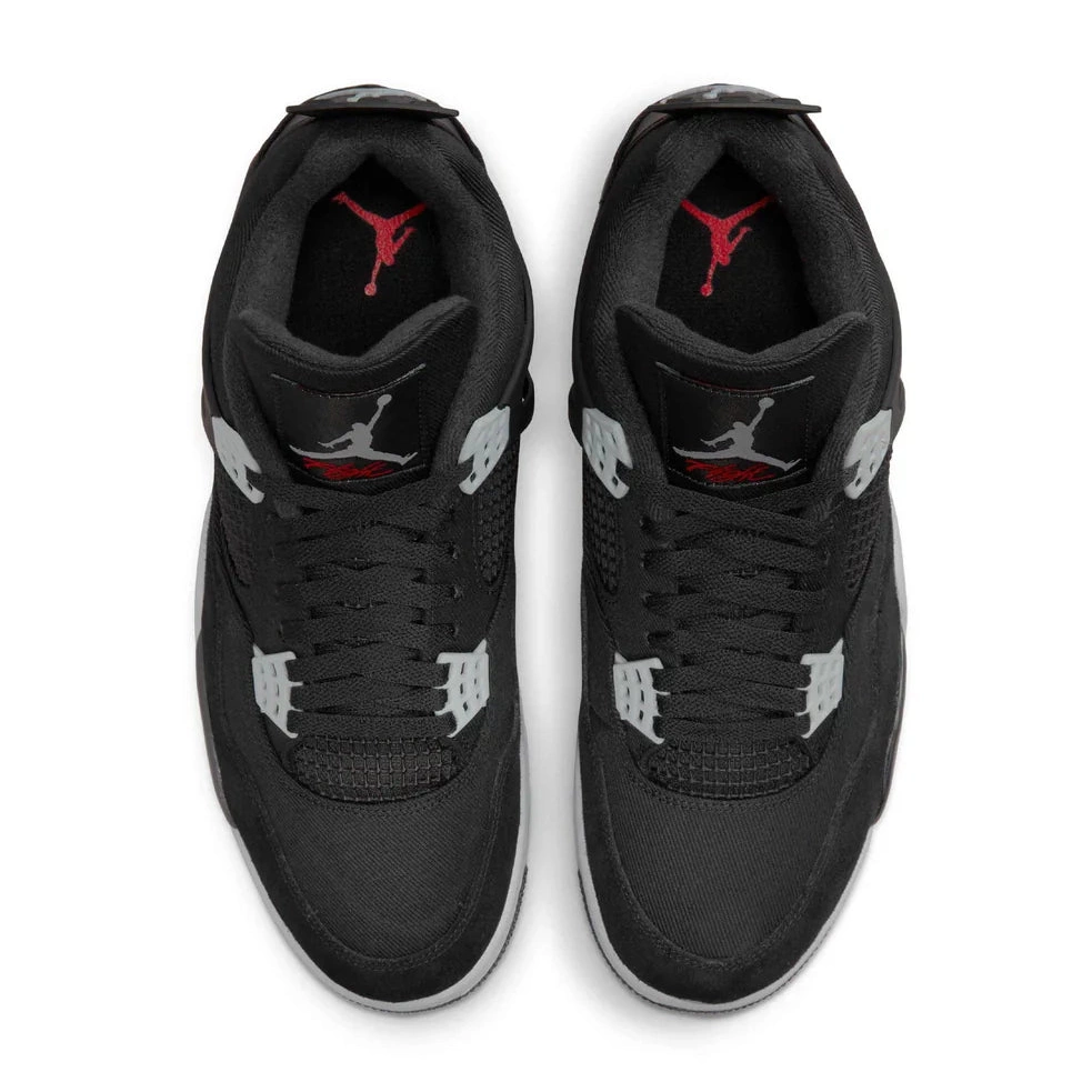 4 Canvas Retro Air Black Jordan SE 0808
